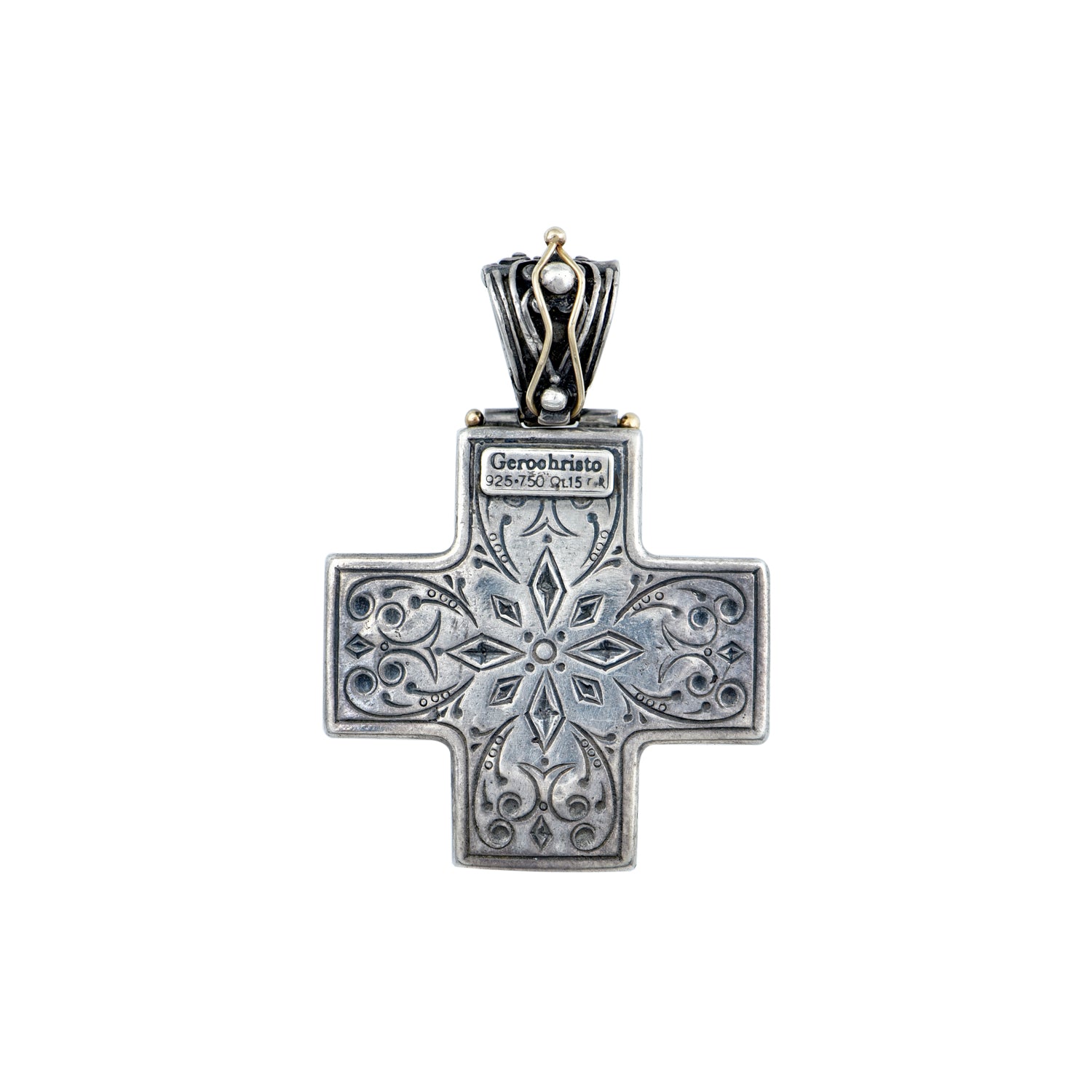 Theothosia Silver Cross | Handmade Greek Jewelry | Melikos