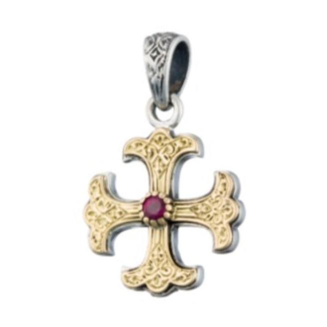 Gold/Silver Equilateral Orthodox Cross