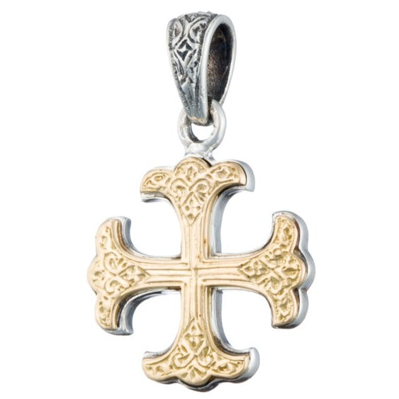 Gold/Silver Equilateral Orthodox Cross