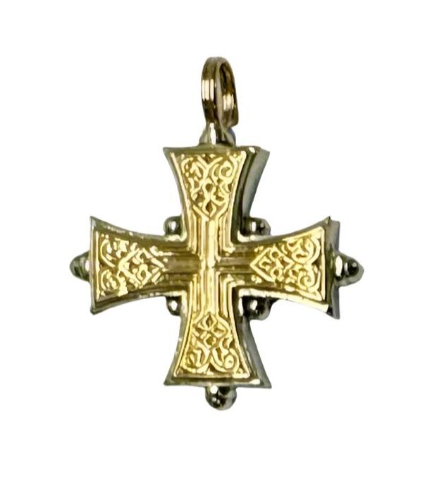 Gold & Silver Maltese Cross