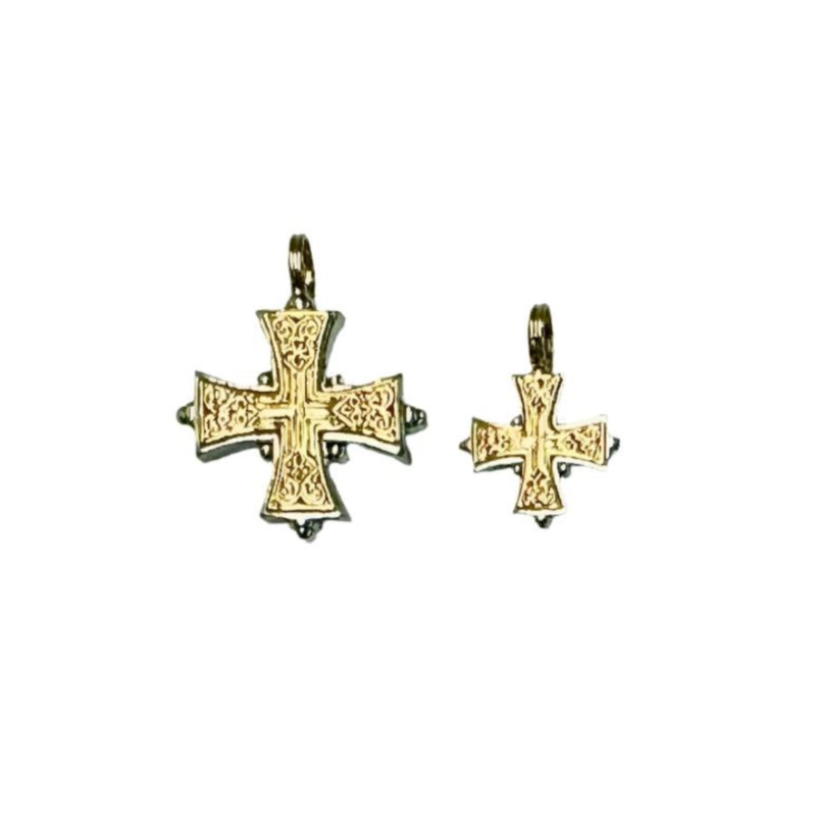 Gold & Silver Maltese Cross