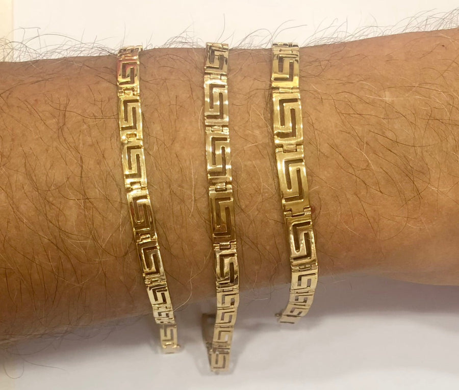 Theseus Meander Gold Bracelet