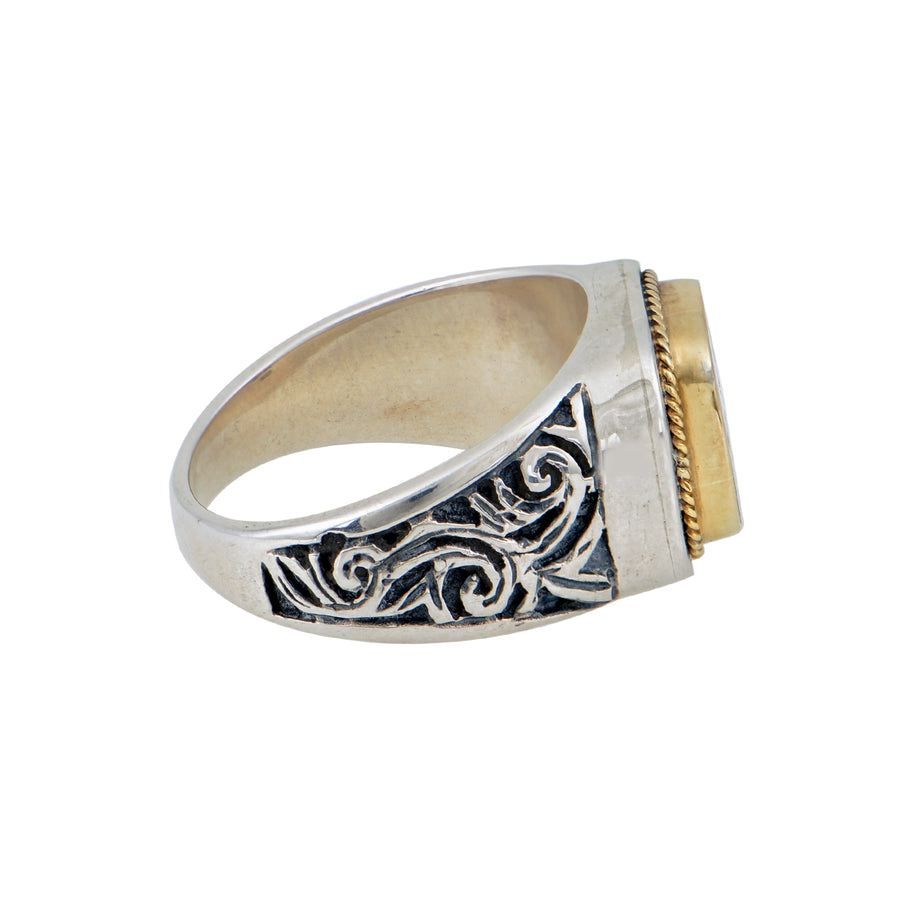 "Jesus Christ Victorious" Silver/Gold Ring